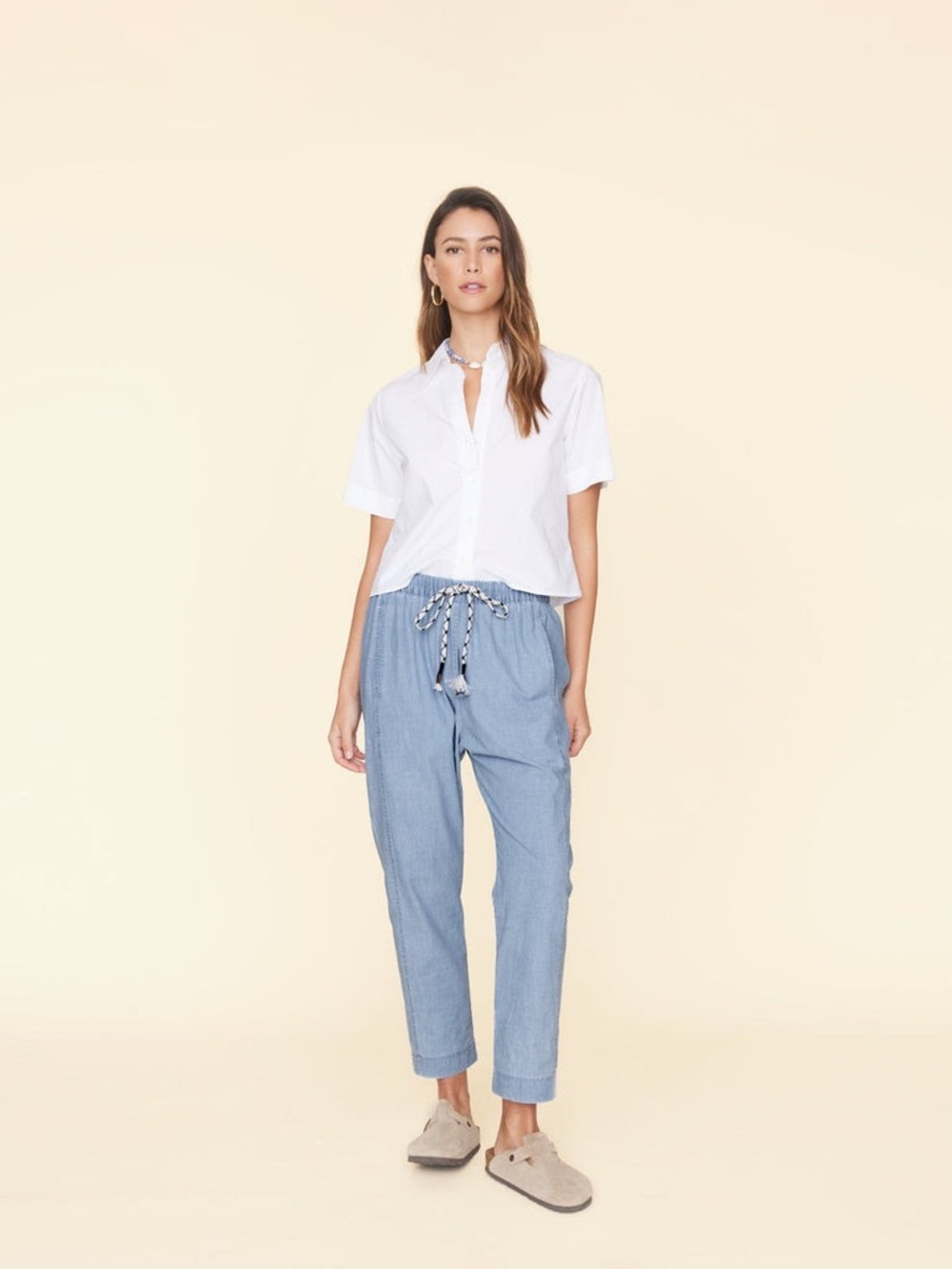 XiRENA Draper Pant Blue
Chambray fishermancore costal nautical euro summer s